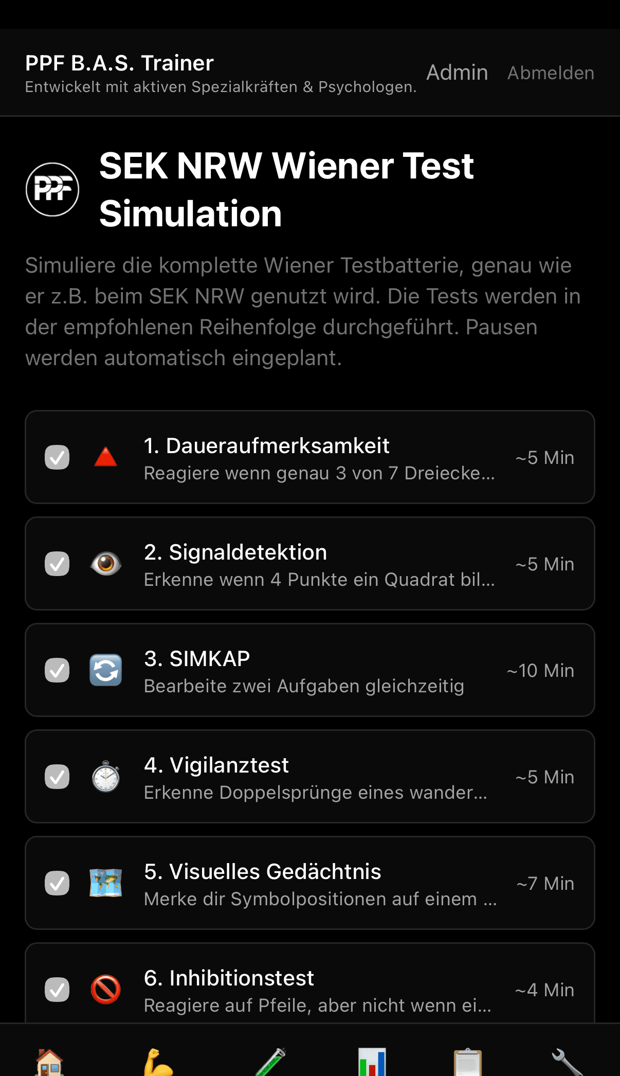 PPF CogPrep App — Kognitive EAV-Vorbereitung